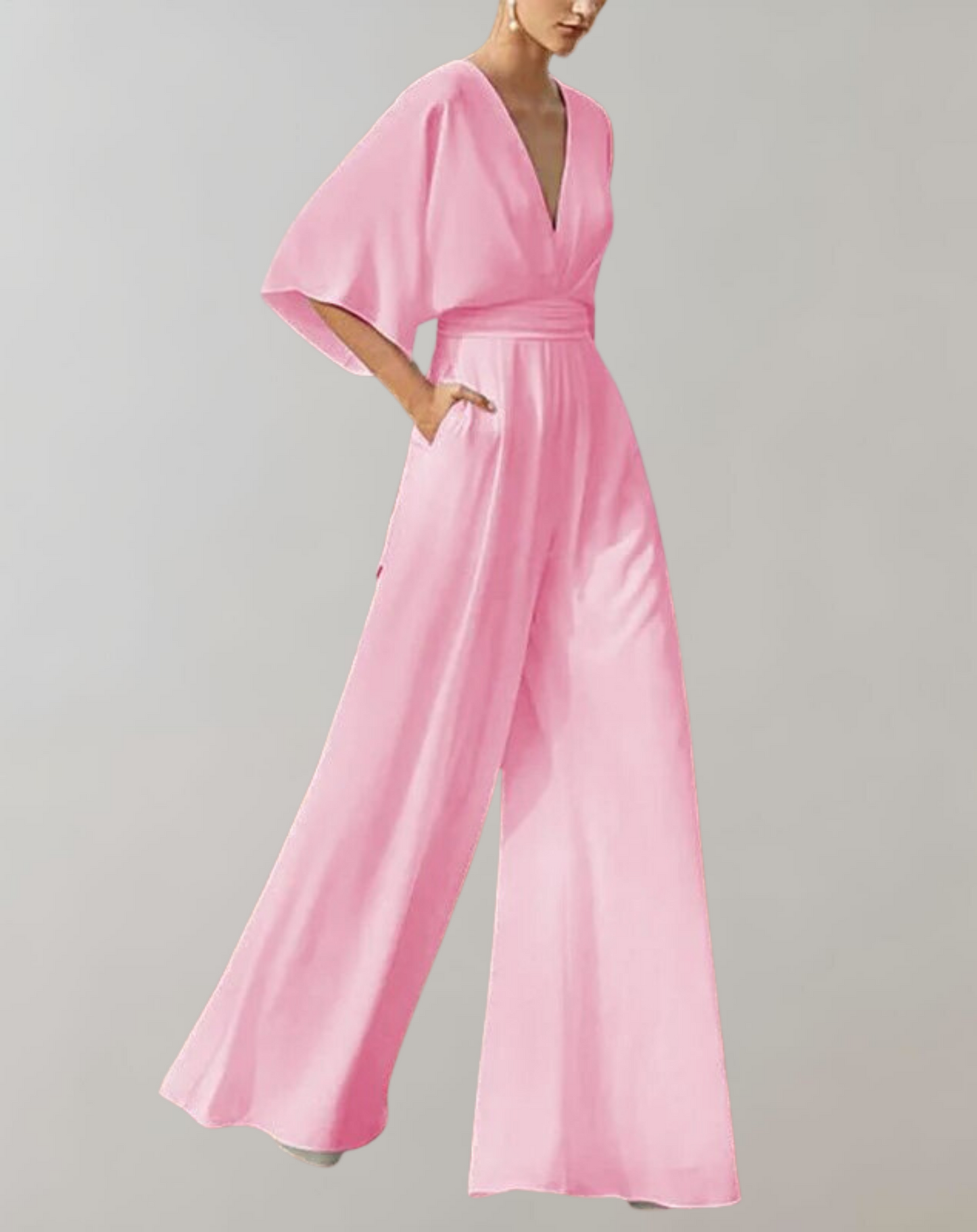 Dames Jumpsuit met Wijde Pijpen β Feest, Avondkleding, Bruiloft Gast
