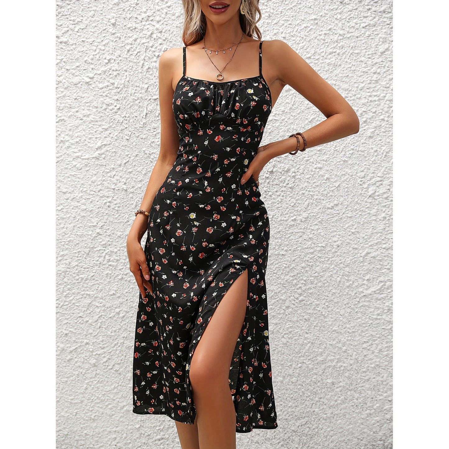 Yinthe - Lange Jurk met Polka Dot