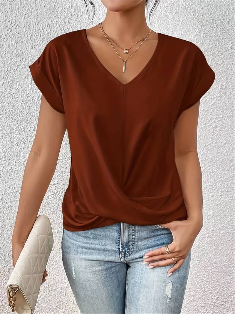 Elowen - Relaxed V-Neck Top