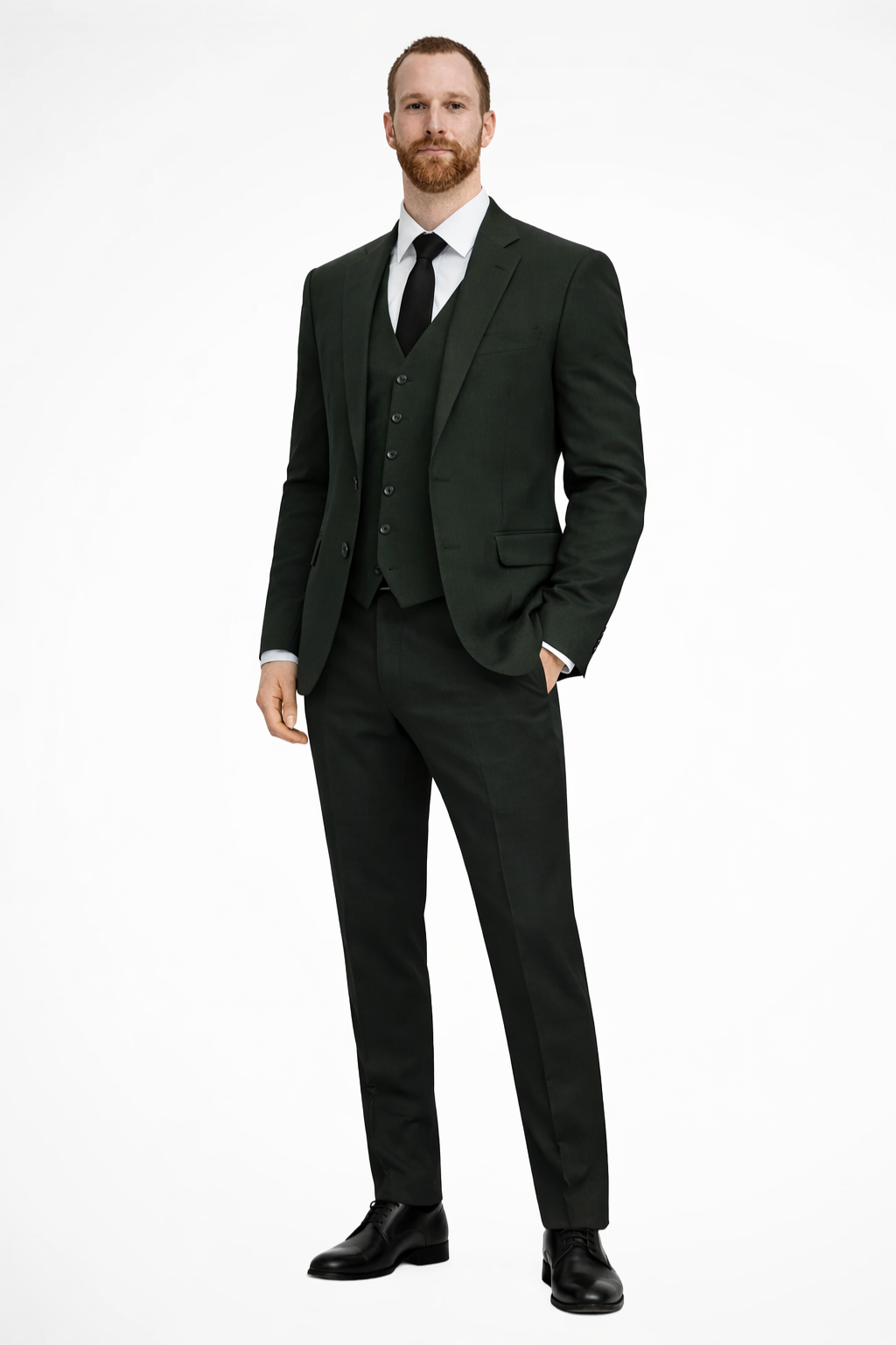 Heren Linnen Kostuum 3-Delig – Blazer, Vest en Broek