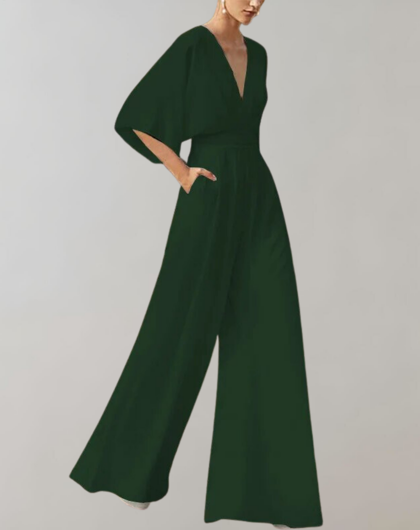 Dames Jumpsuit met Wijde Pijpen β Feest, Avondkleding, Bruiloft Gast