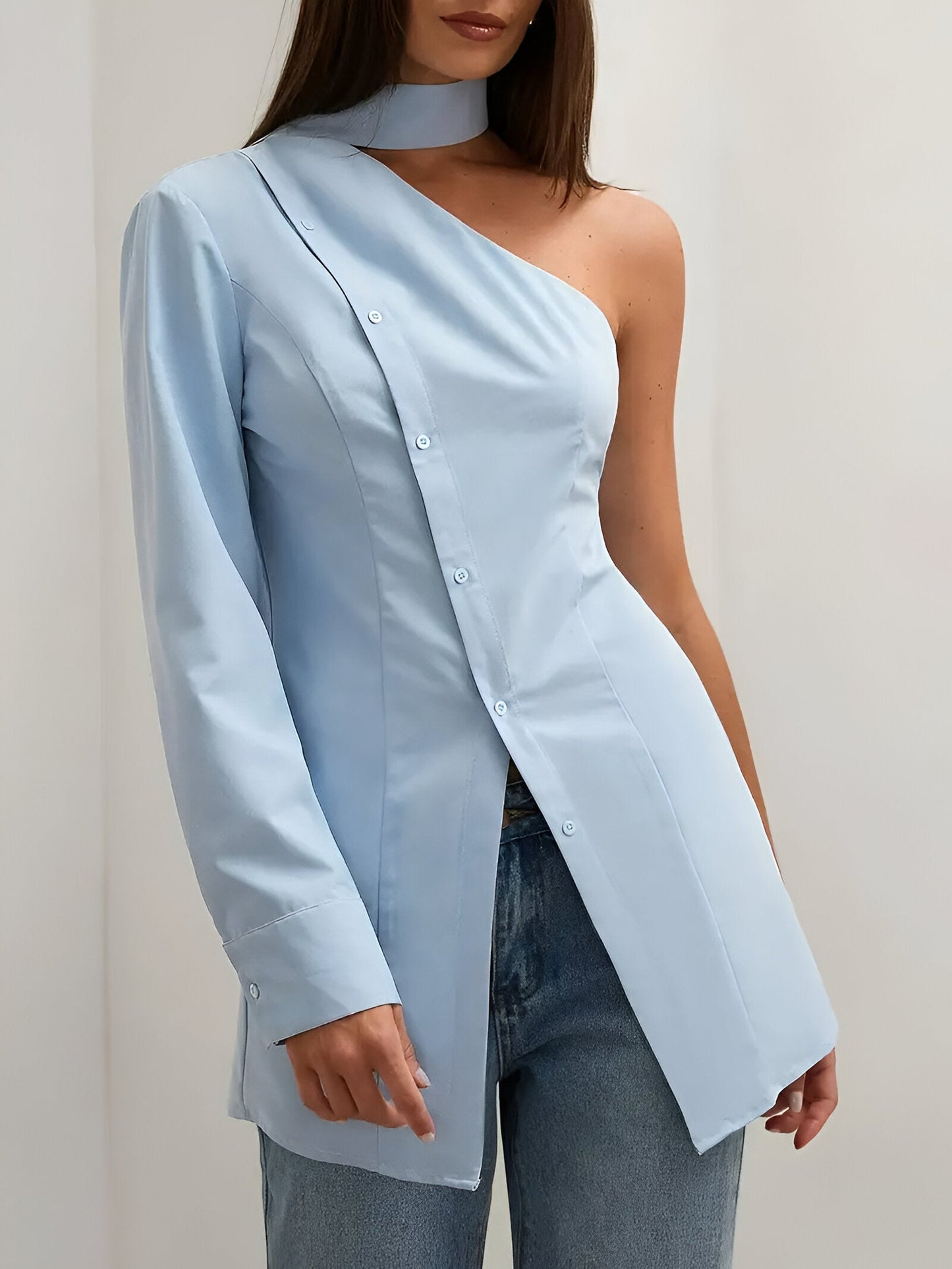 Berlinn - One-Shoulder Overhemd