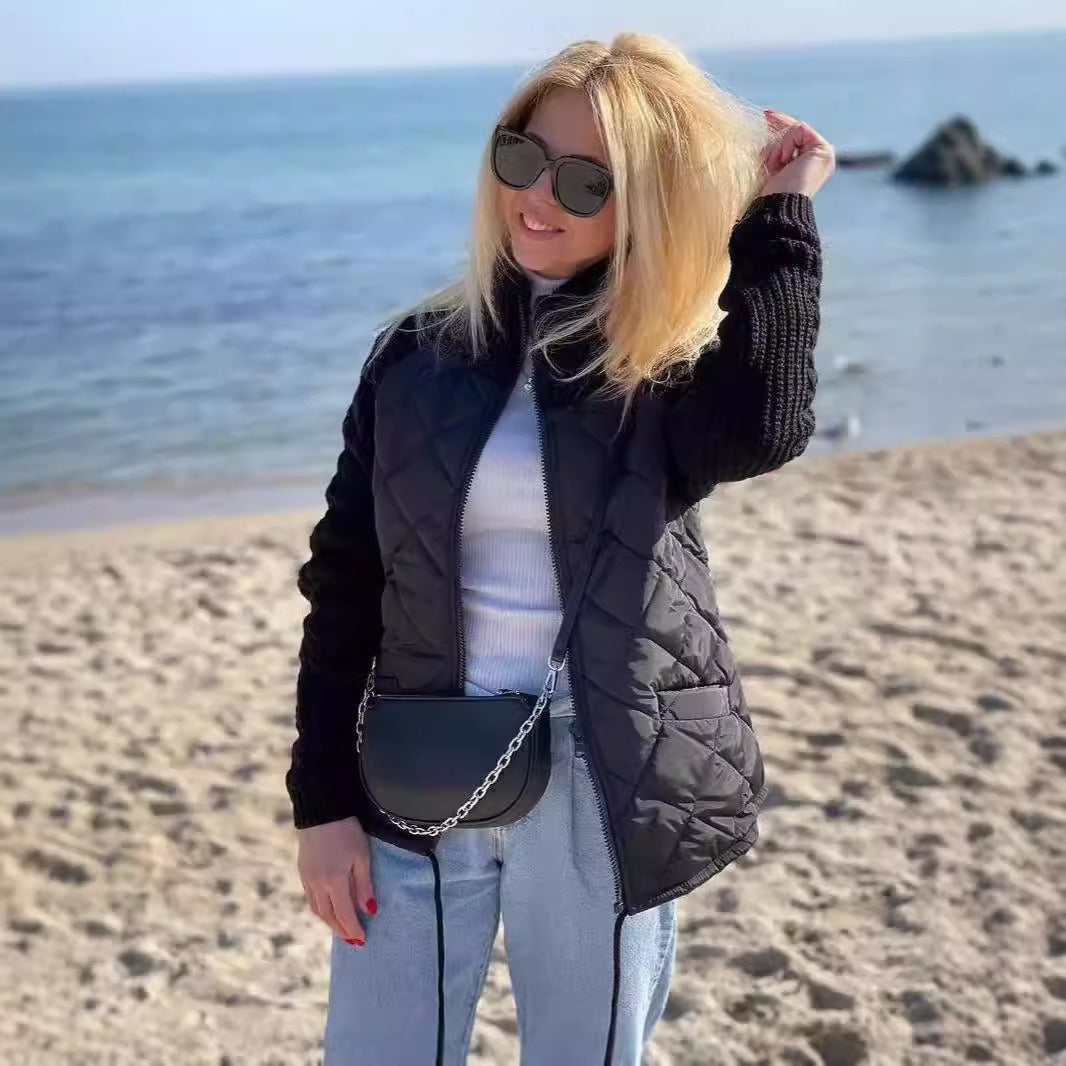 ❄️Winter Chic❄️ Gebreide Patchwork Puffy Jacket