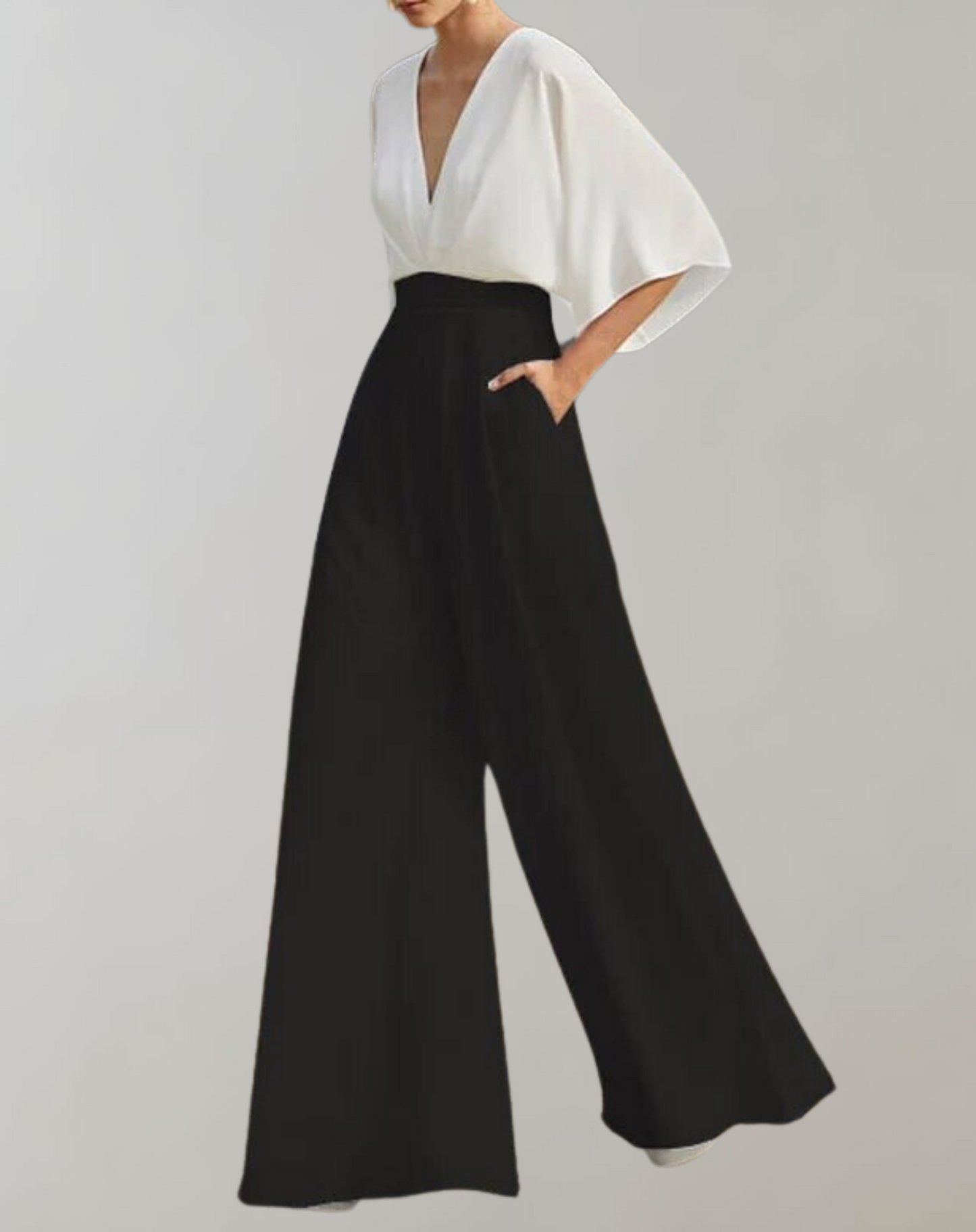 Dames Jumpsuit met Wijde Pijpen β Feest, Avondkleding, Bruiloft Gast