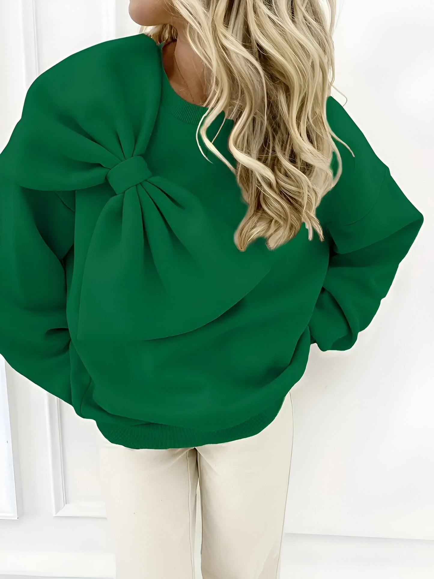 Blue - Sweatshirt met Strik