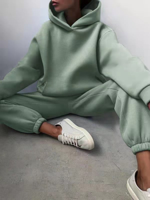 Dames Oversized 2-delig Joggingpak β Hoodie met capuchon & sweatpants, huispak voor loungewear en streetwear