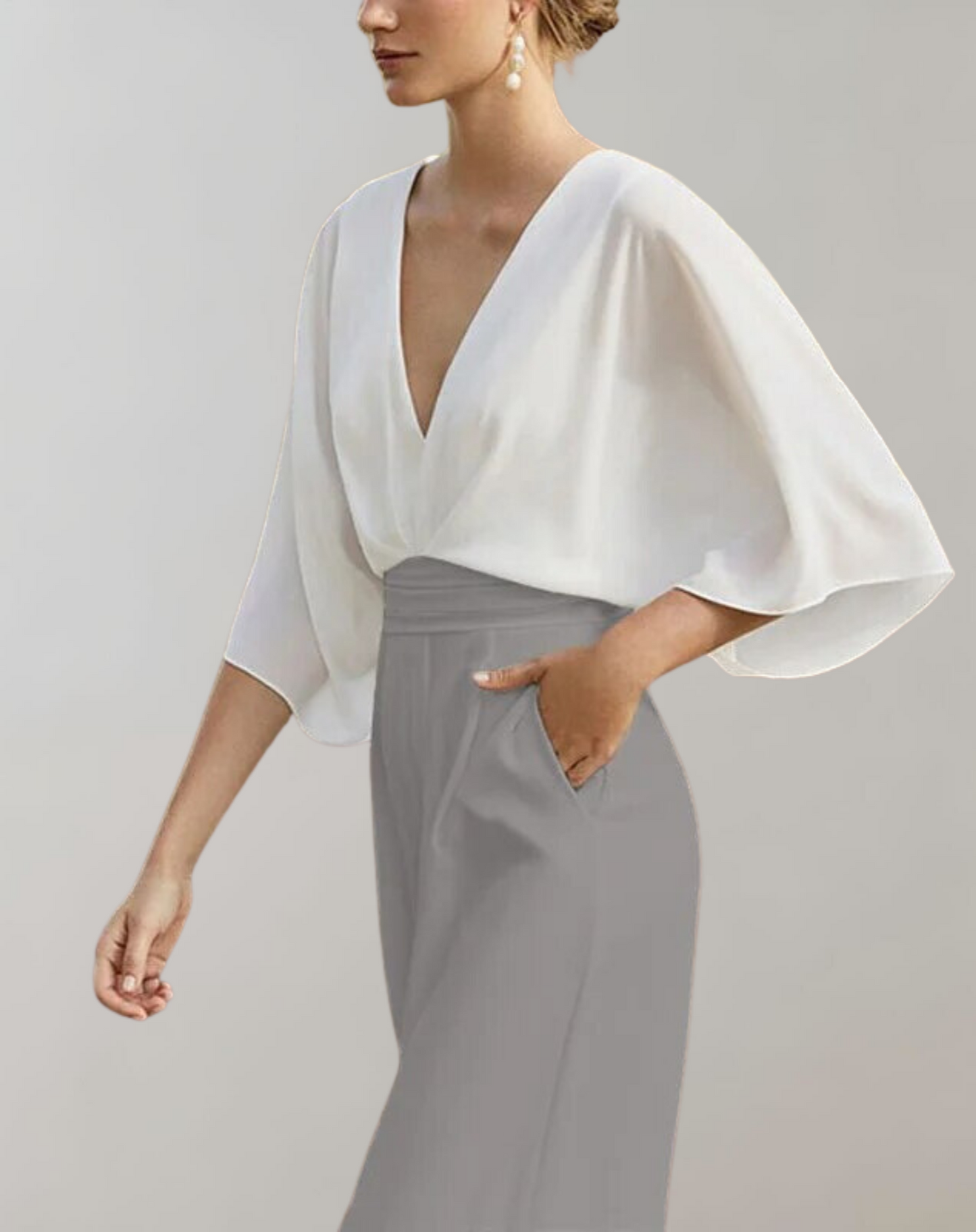 Dames Jumpsuit met Wijde Pijpen β Feest, Avondkleding, Bruiloft Gast