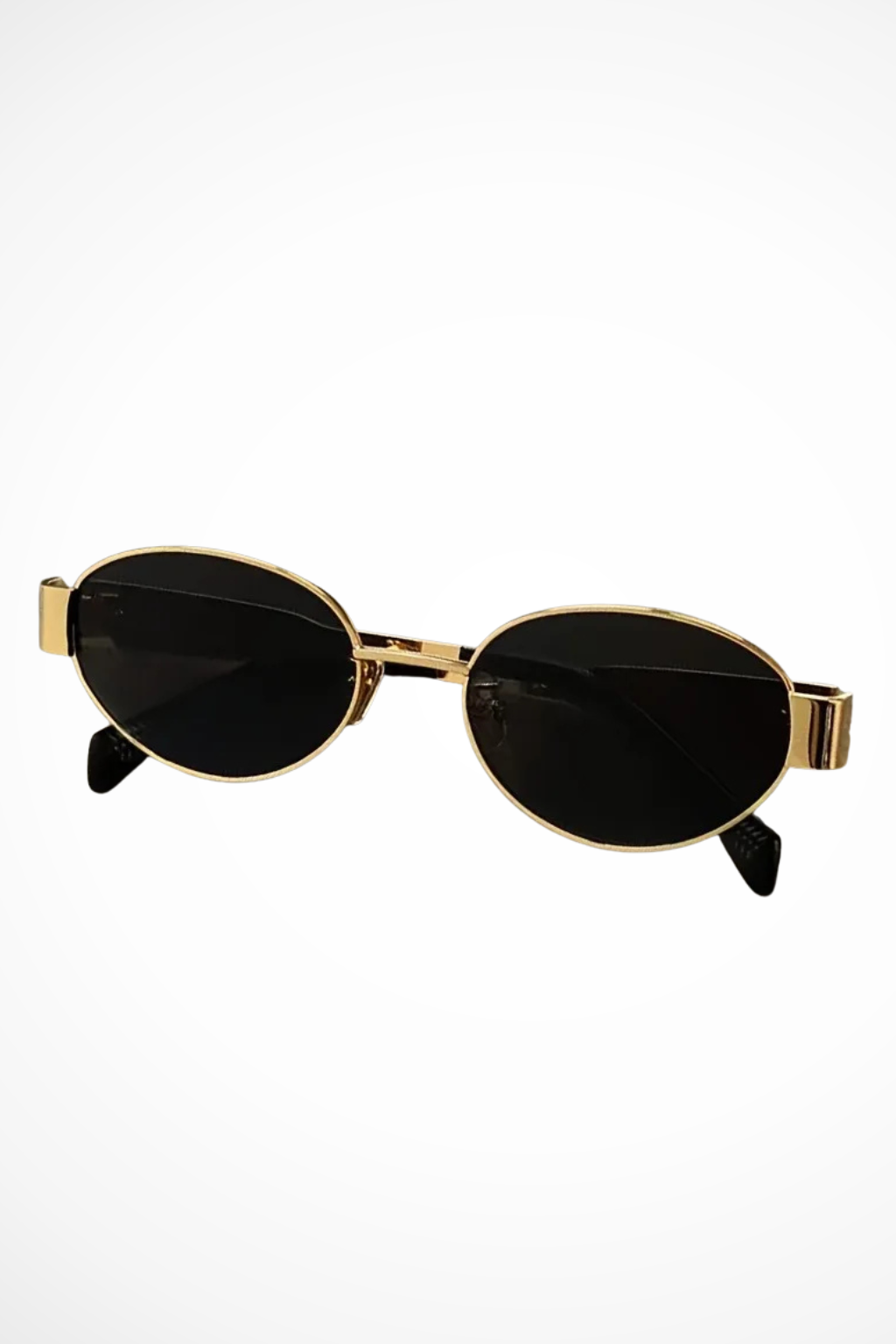 Dames Zonnebril Ovaal Metalen Frame – Getinte Glazen