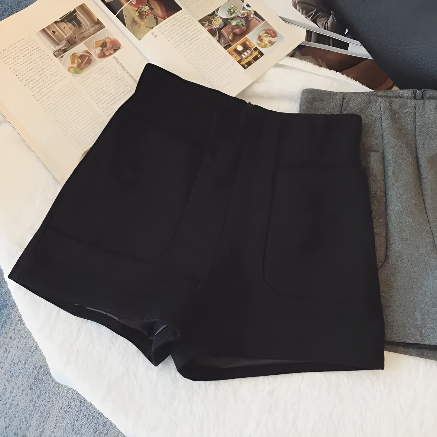 Lea - Wollen Shorts met Chique Stijl
