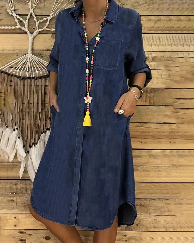 Naomi - Casual Denim Blousejurk