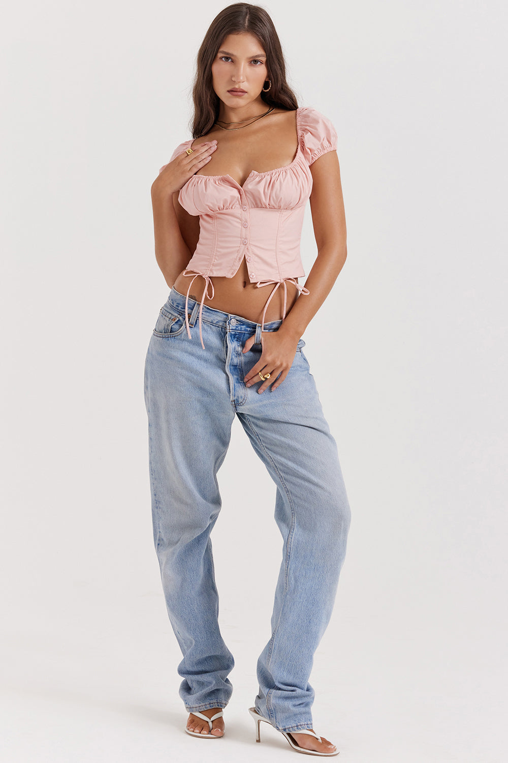 Isalie - Babyroze Crop Top