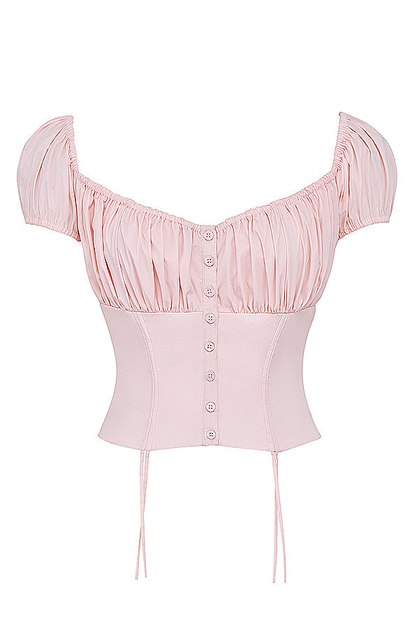 Isalie - Babyroze Crop Top