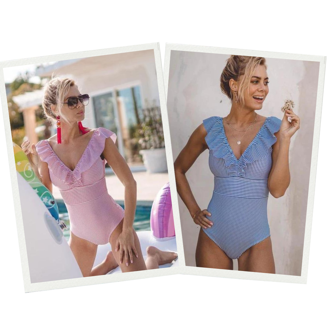Romy - Vintage Geprint Badpak