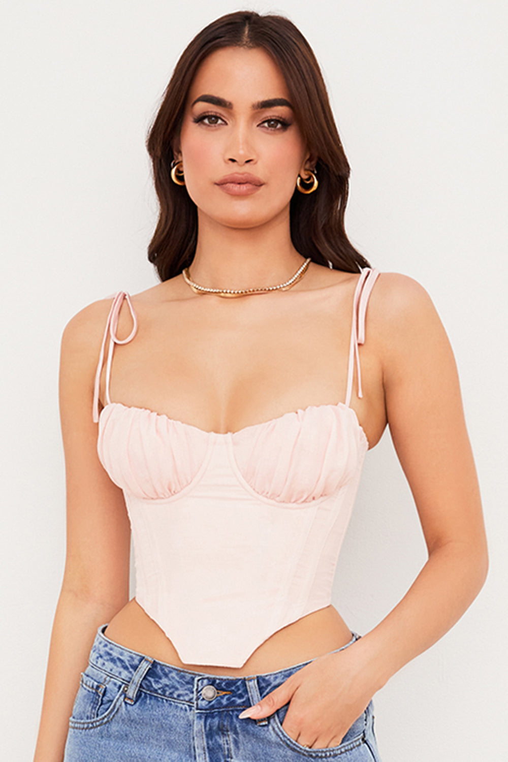Indira - Delicate Chiffon Korsettop