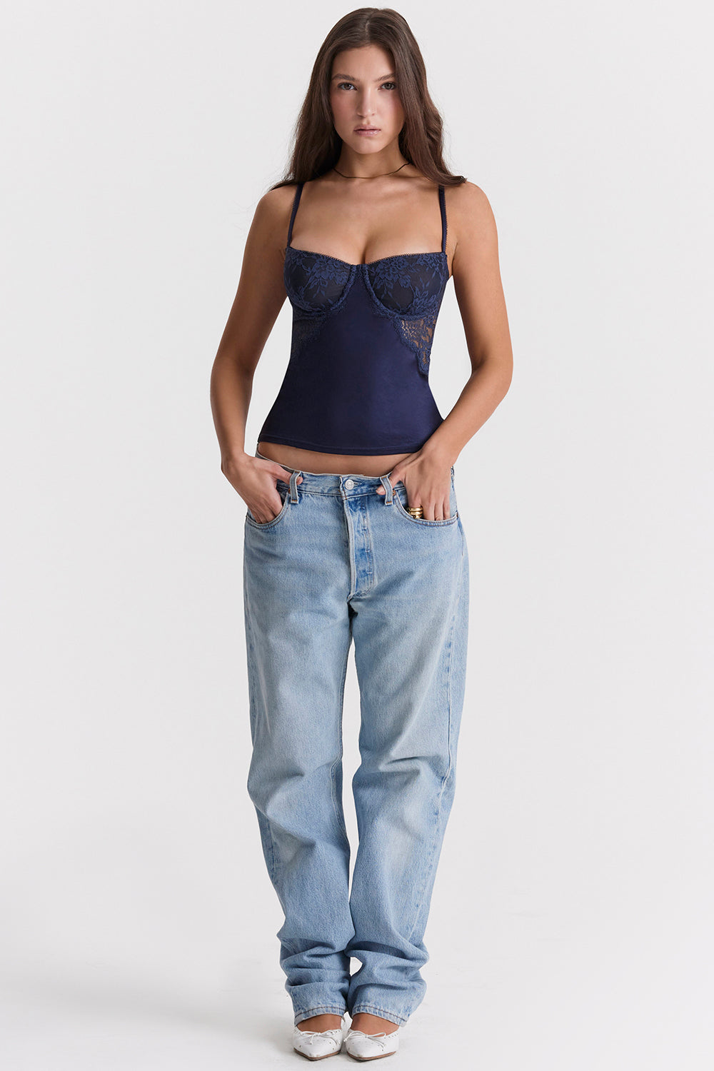 Ivy - Elegante Corset Top met Textuur