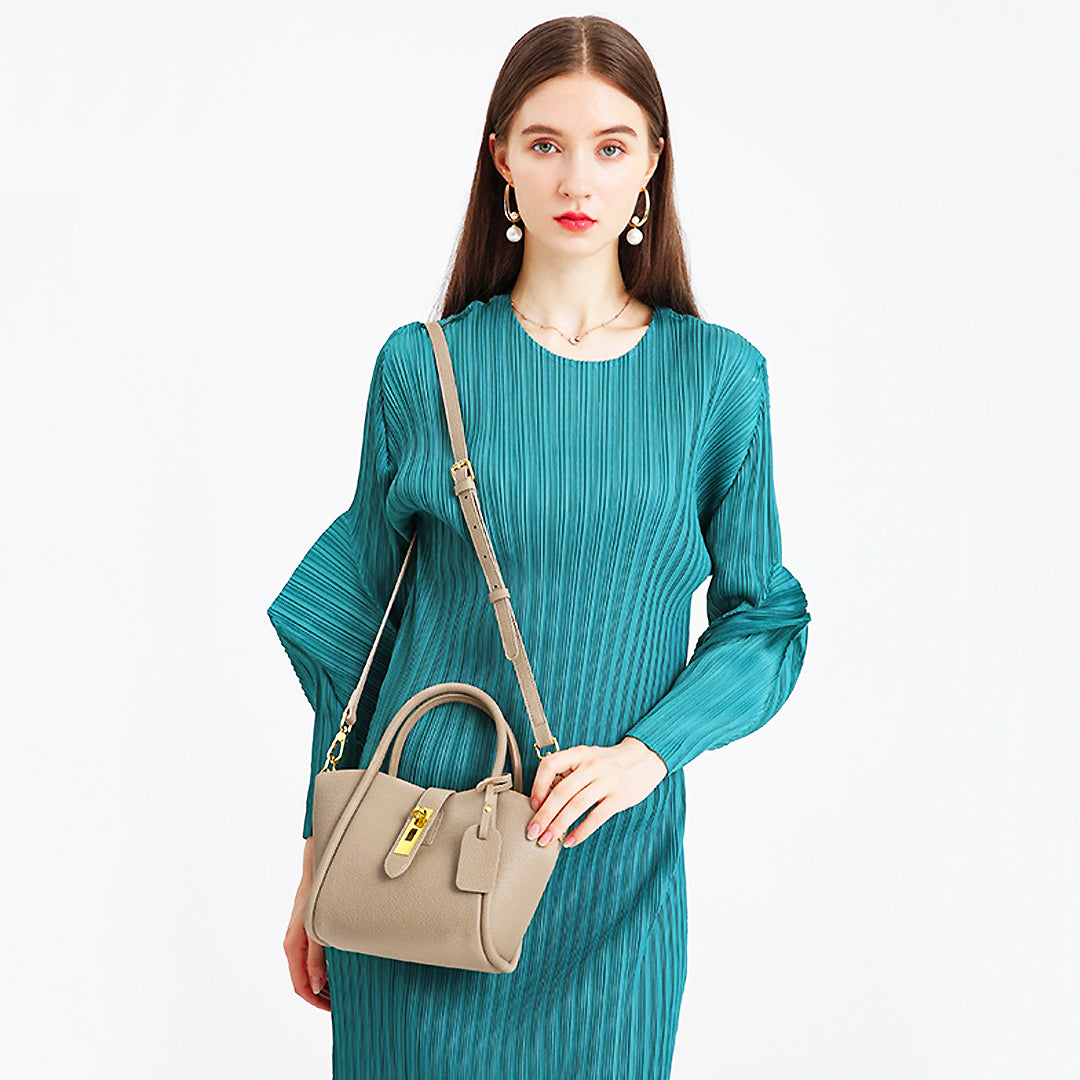 Emme™ - Luxury Leather Bucket Bag