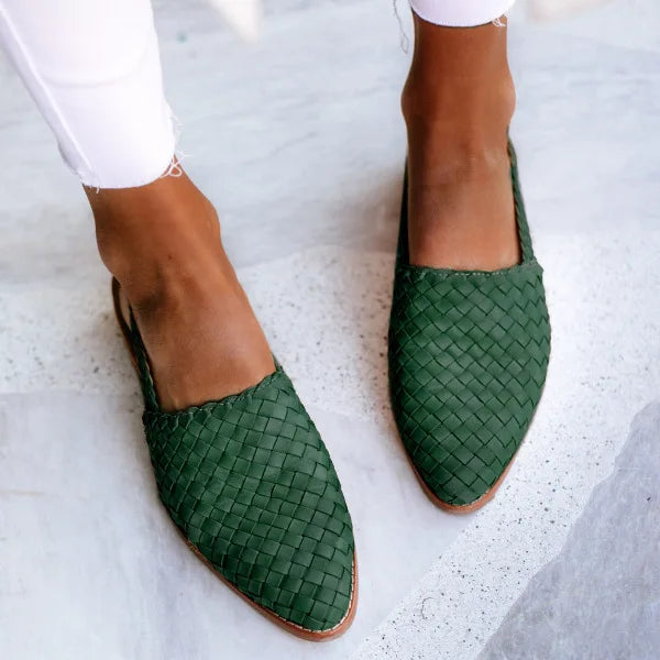 Noémie - Woven Flat Shoes