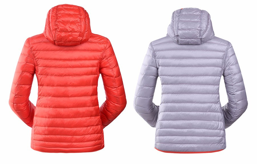 Dames Omkeerbare Lichtgewicht Donsjas – Donsvulling, Gewatteerde Puffer Tussenjas voor Herfst en Lente