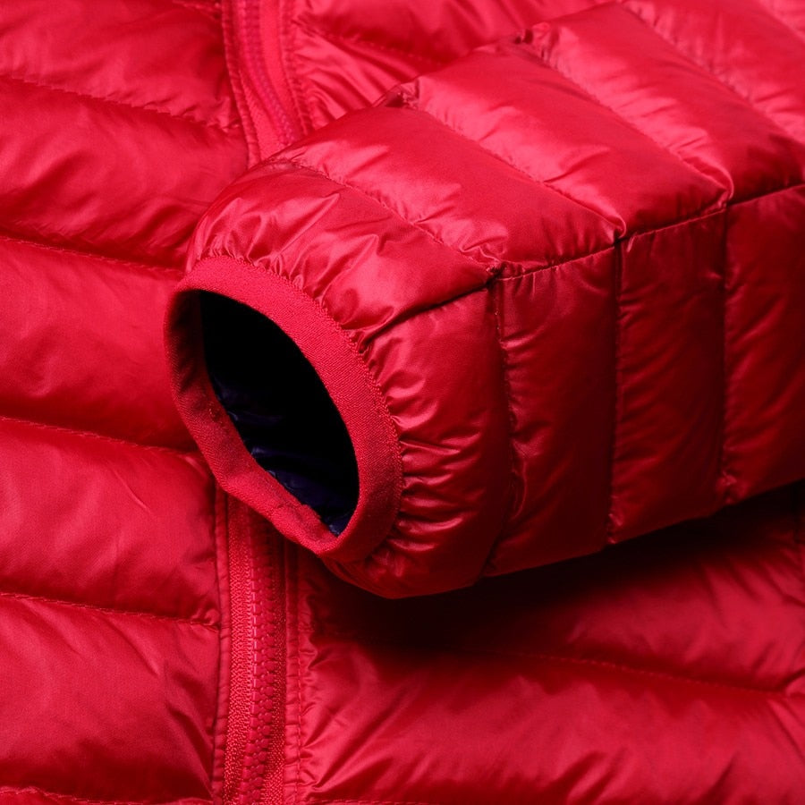 Dames Omkeerbare Lichtgewicht Donsjas – Donsvulling, Gewatteerde Puffer Tussenjas voor Herfst en Lente