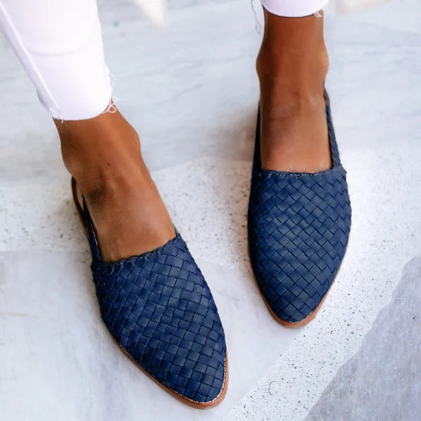 Noémie - Woven Flat Shoes