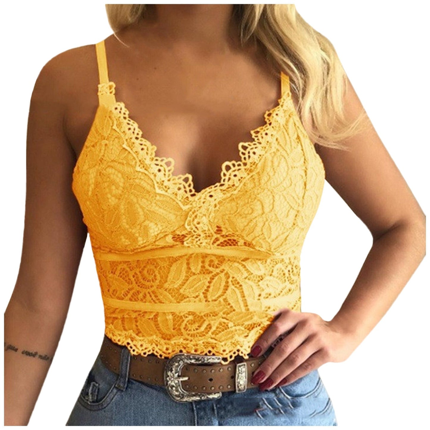Galia - Verleidelijke Kanten Bralette Crop Top