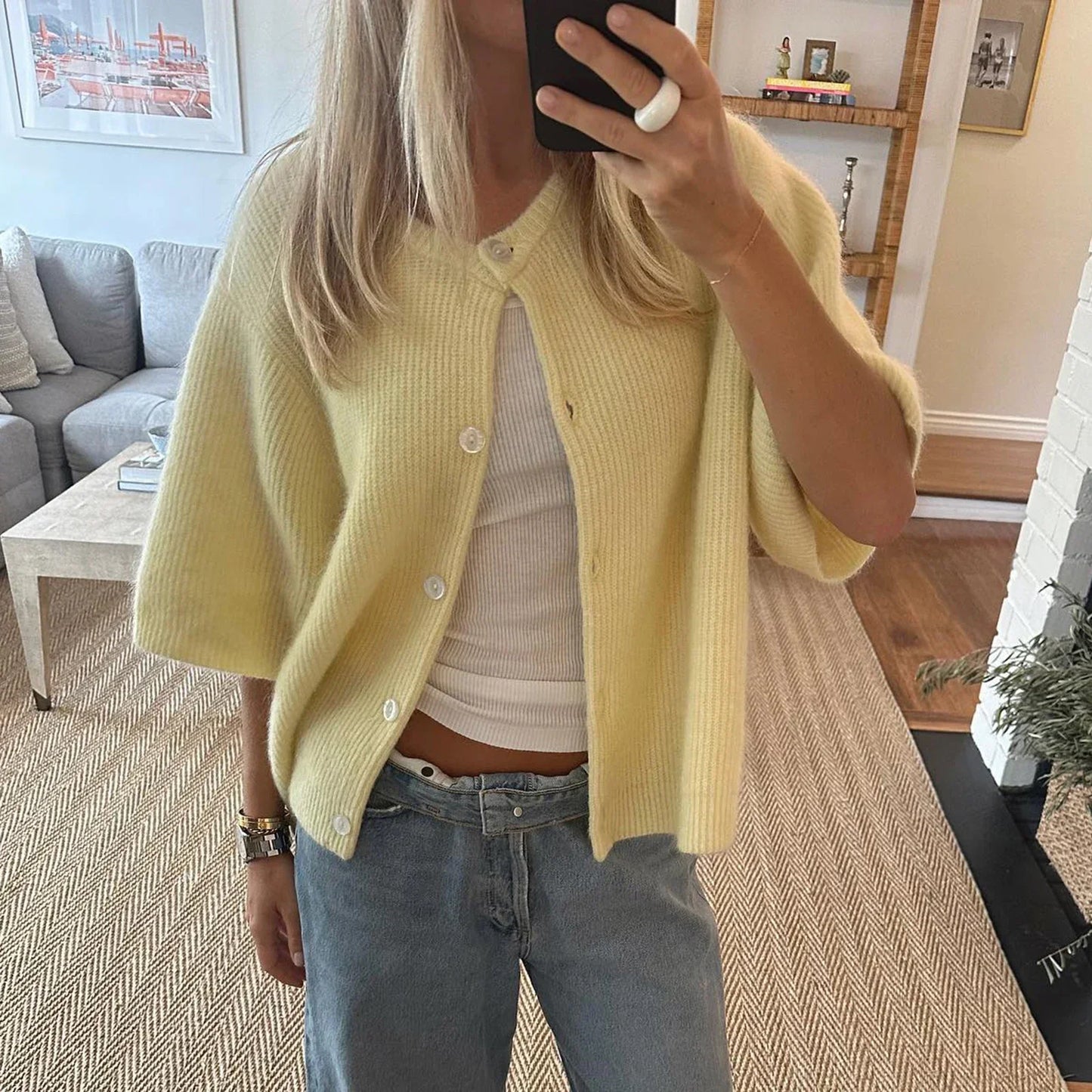 Yara - Streetwear Vest met Korte Mouwen