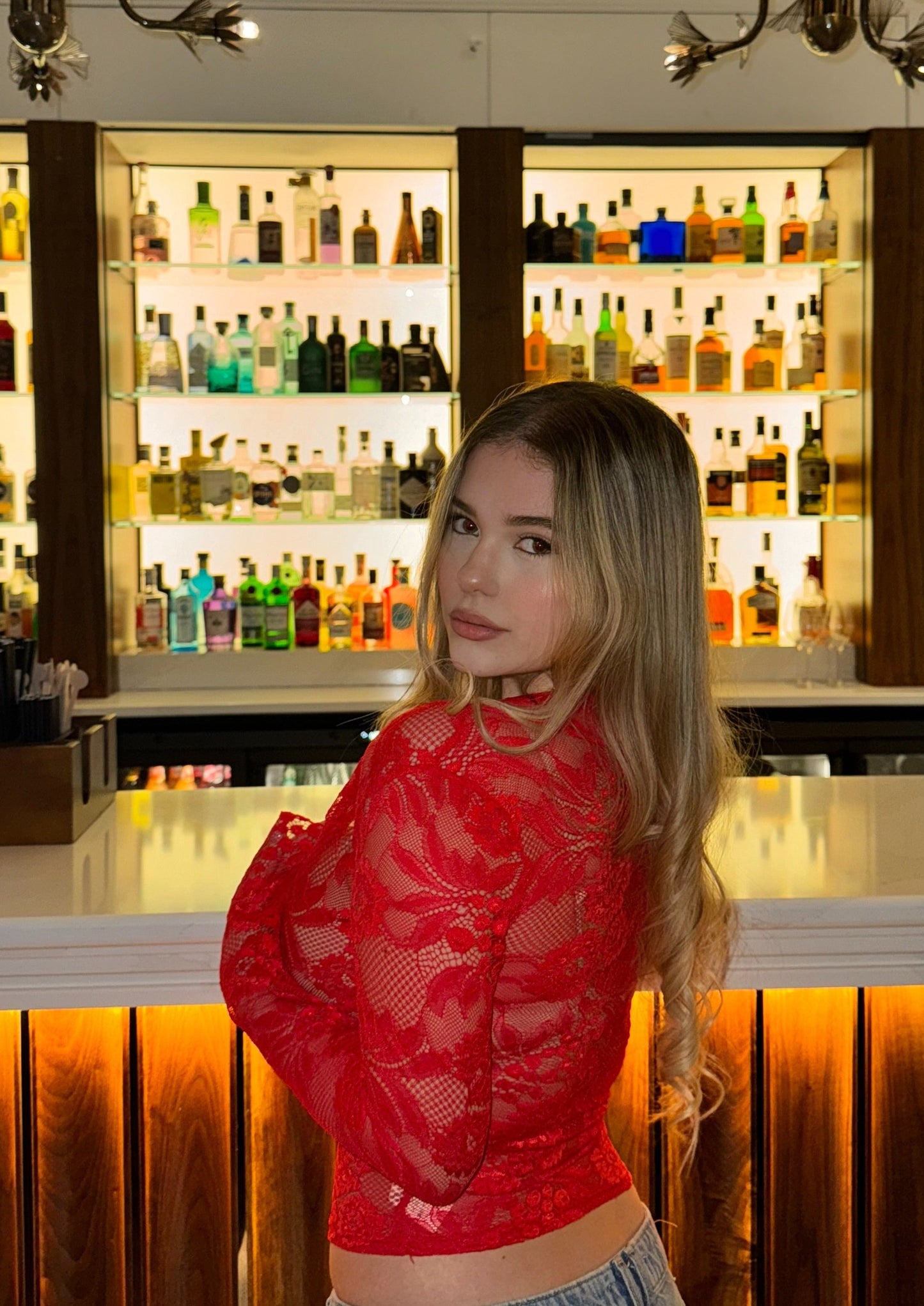 Valencia - Lace Bell Sleeve Top