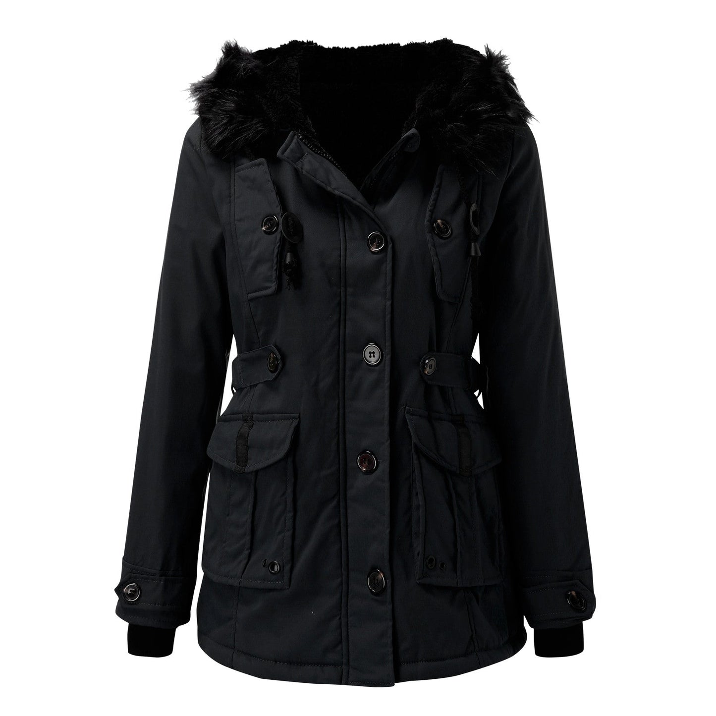 Dames Dikke Parka Jas met Capuchon β Waterafstotend, Casual voor Koud Weer