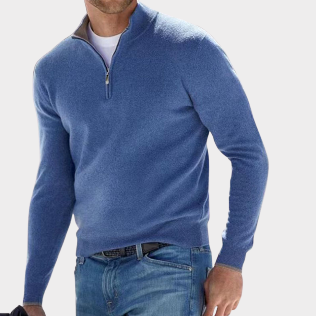 Lucas - Stijlvolle Half-Zip Trui