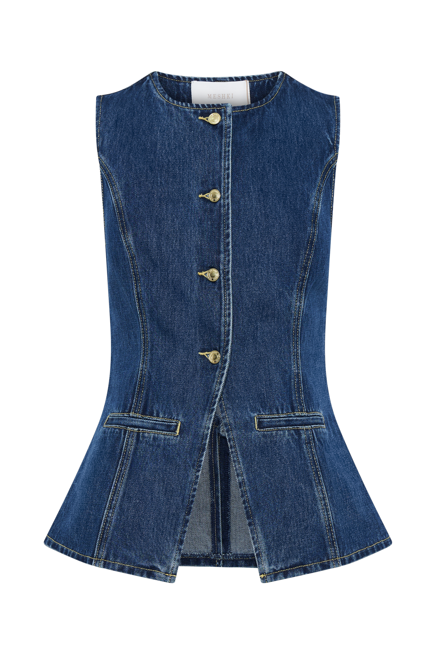 Giulietta - Trendy Denim Button Up Set