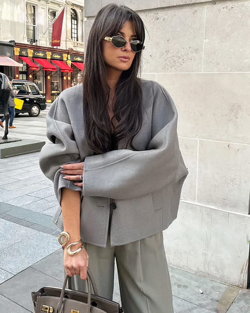 Vivienne - Elegant Wool-Blend Coat