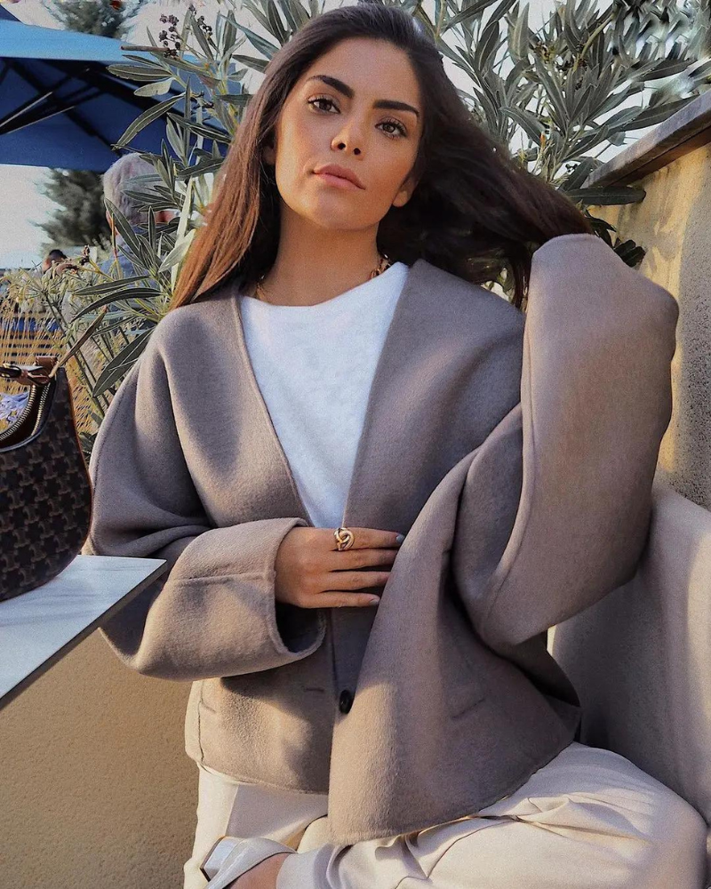 Vivienne - Elegant Wool-Blend Coat