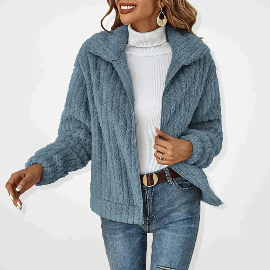 Noa - Elegant Lang Fleece Vest voor Dames | Warm & Stijlvol