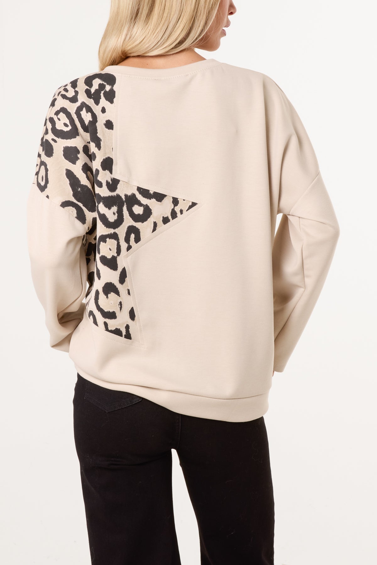 Dames Trui met Ster- en Studdetails – Gebreide Pullover