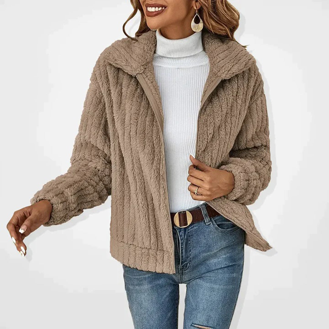 Noa - Elegant Lang Fleece Vest voor Dames | Warm & Stijlvol