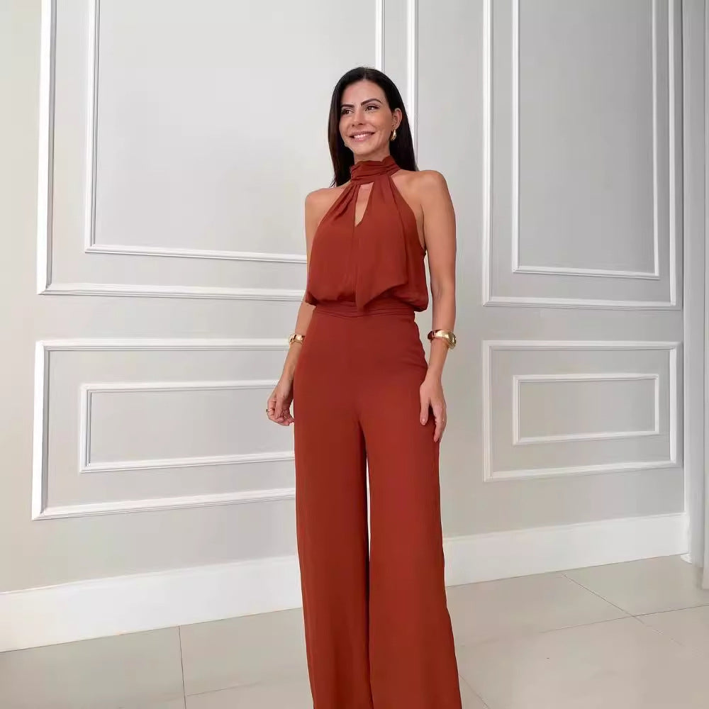 Selena - Chic Halter Jumpsuit
