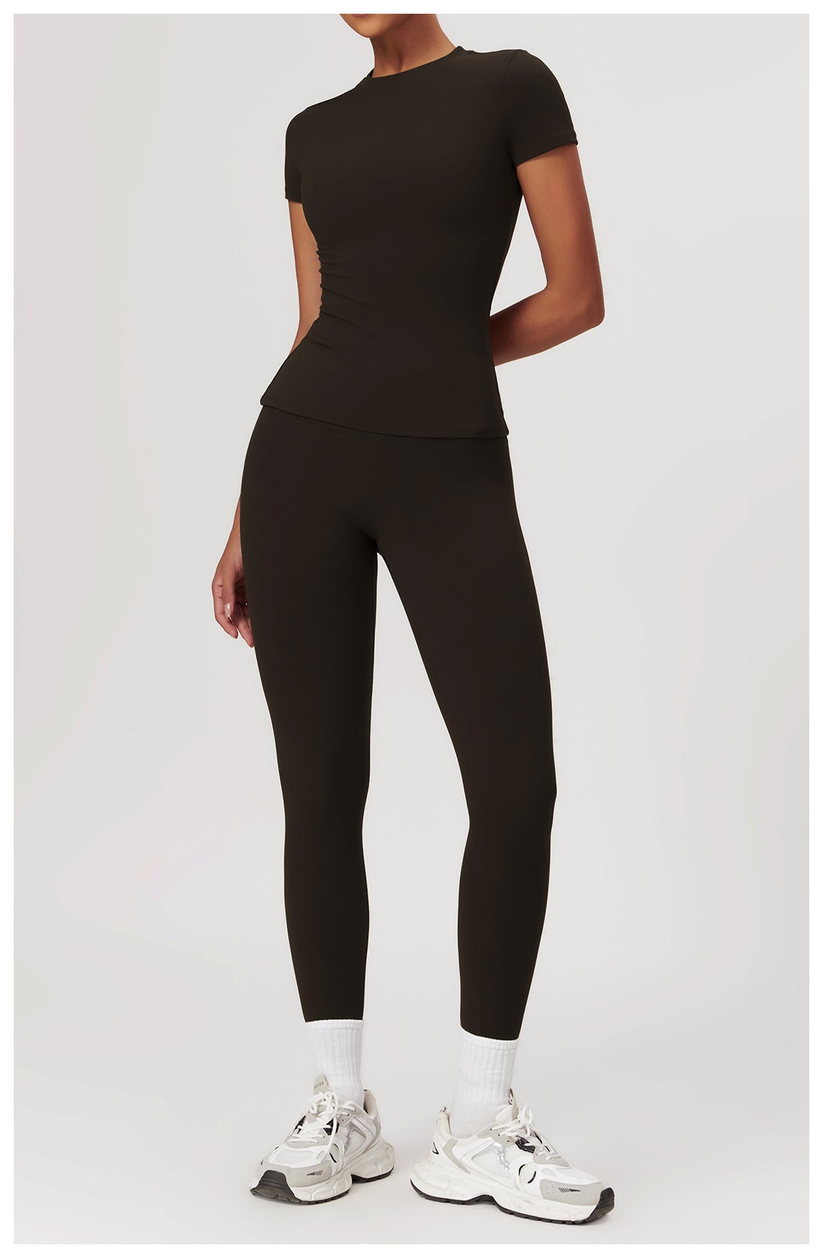 Gabriella - 2-Delig Shaping Gym Set met Korte Mouwen