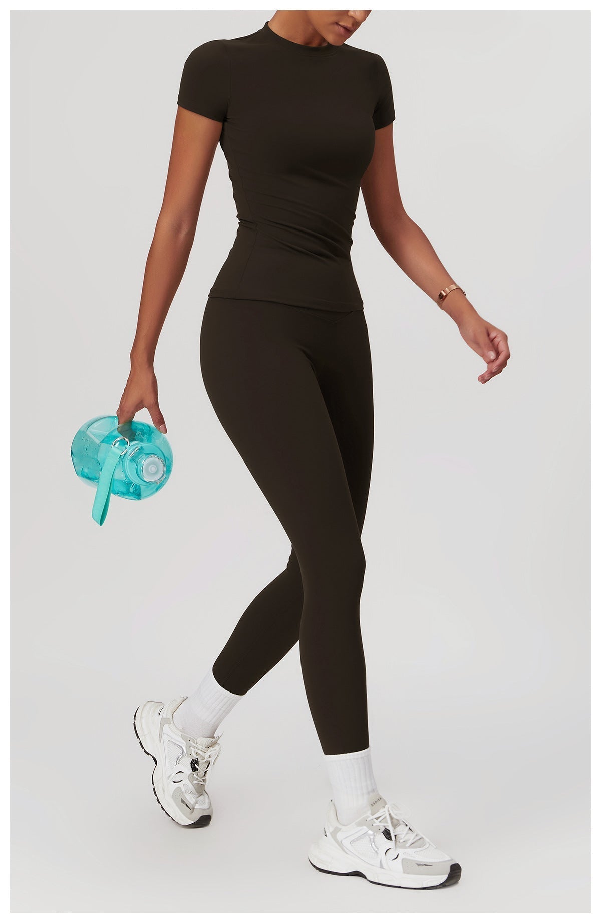 Gabriella - 2-Delig Shaping Gym Set met Korte Mouwen