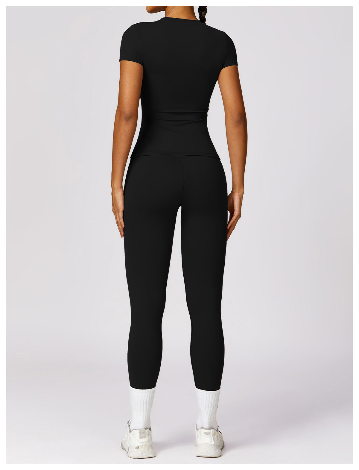 Gabriella - 2-Delig Shaping Gym Set met Korte Mouwen