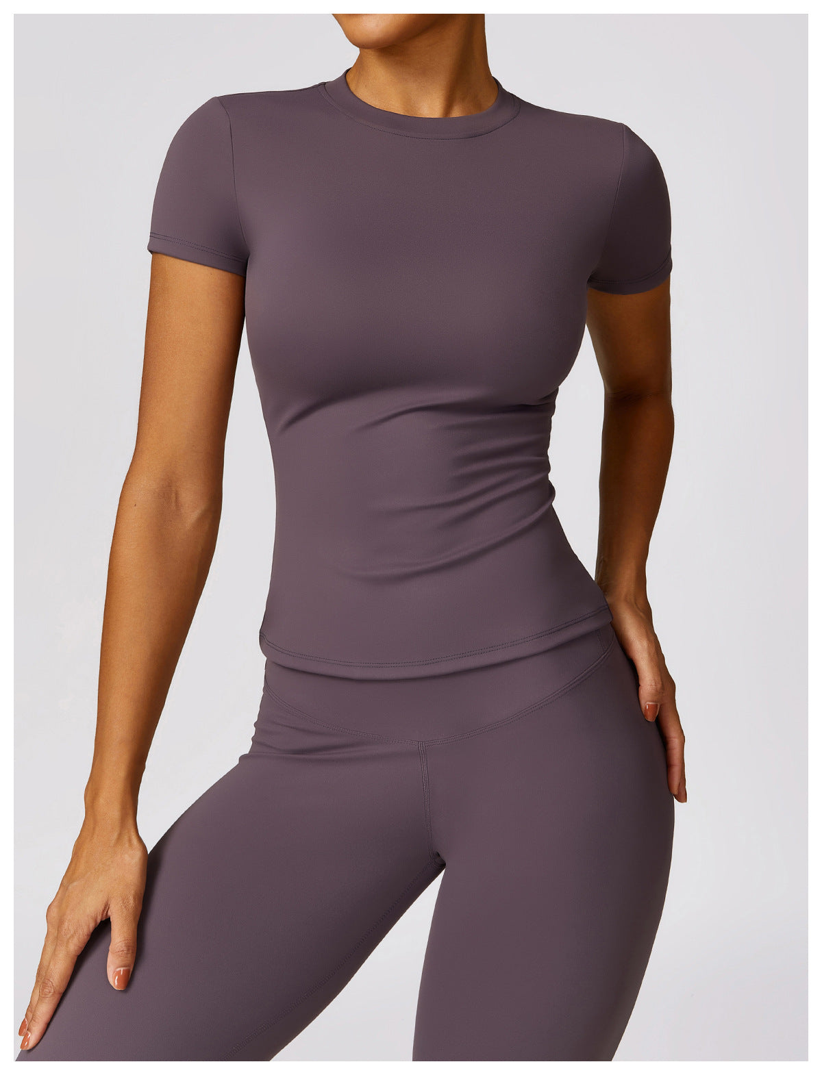 Gabriella - 2-Delig Shaping Gym Set met Korte Mouwen