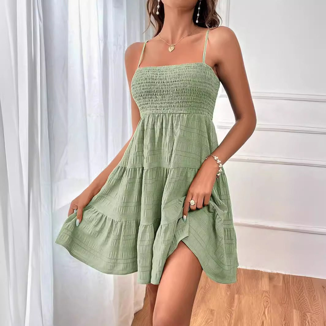 Smock Bovenstuk Zomerjurk met Spaghettibandjes – Comfortabele Damesstijl voor Warm Weer