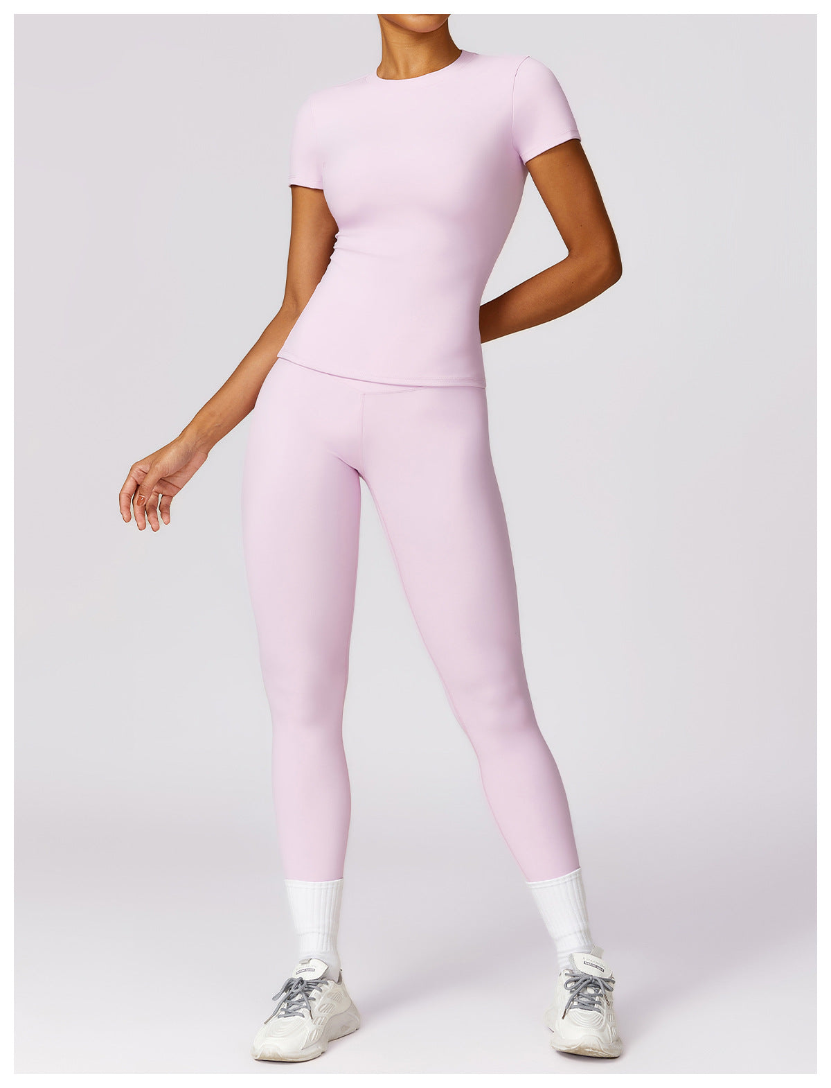 Gabriella - 2-Delig Shaping Gym Set met Korte Mouwen