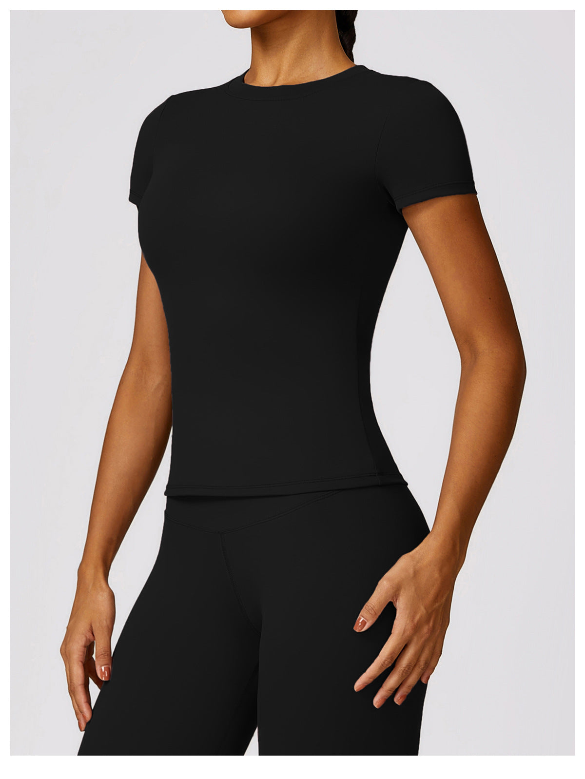 Gabriella - 2-Delig Shaping Gym Set met Korte Mouwen