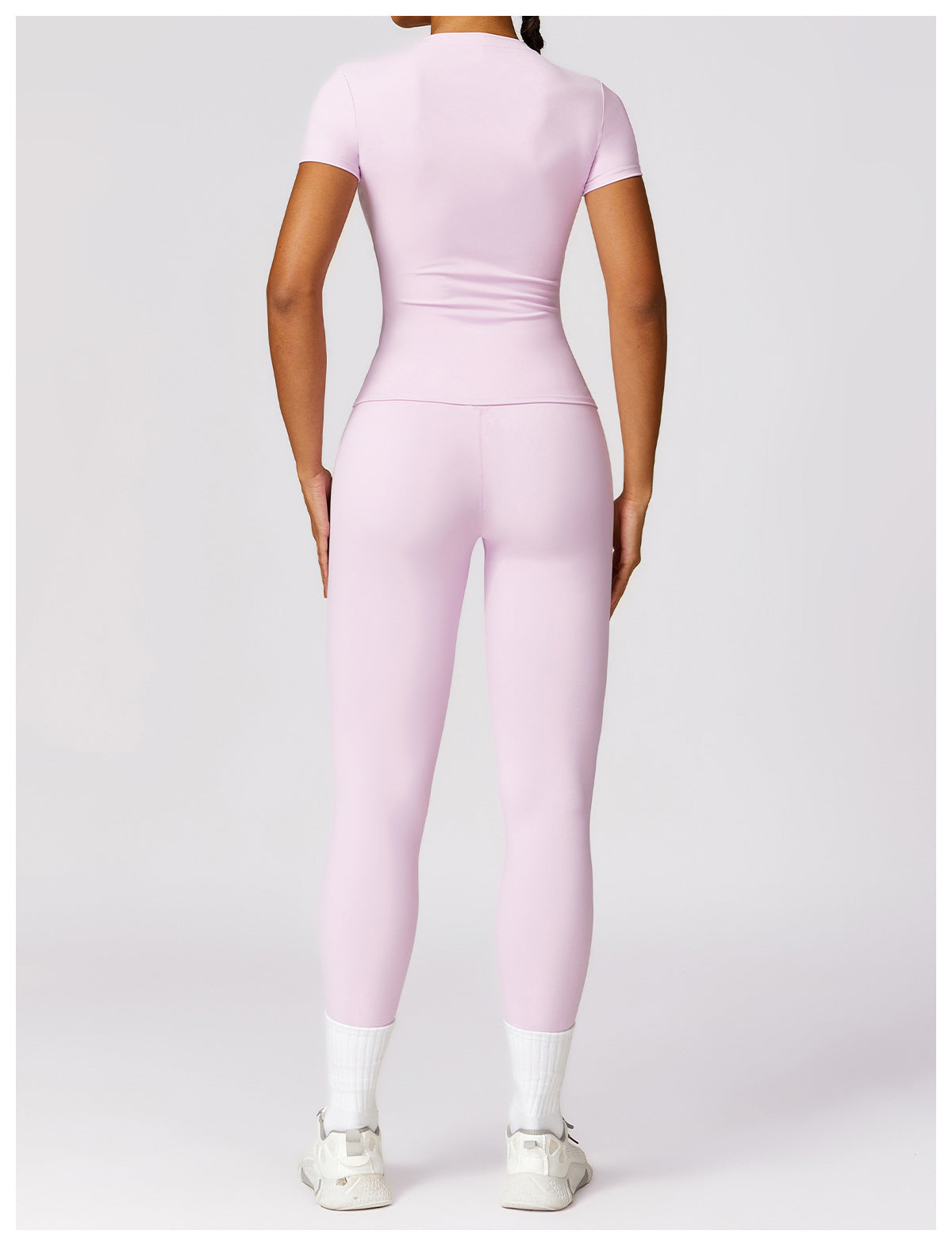 Gabriella - 2-Delig Shaping Gym Set met Korte Mouwen