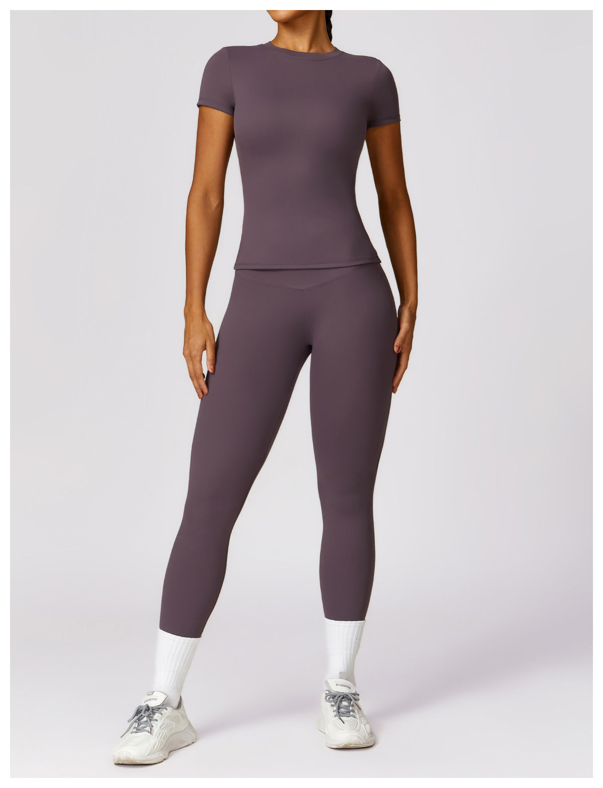Gabriella - 2-Delig Shaping Gym Set met Korte Mouwen