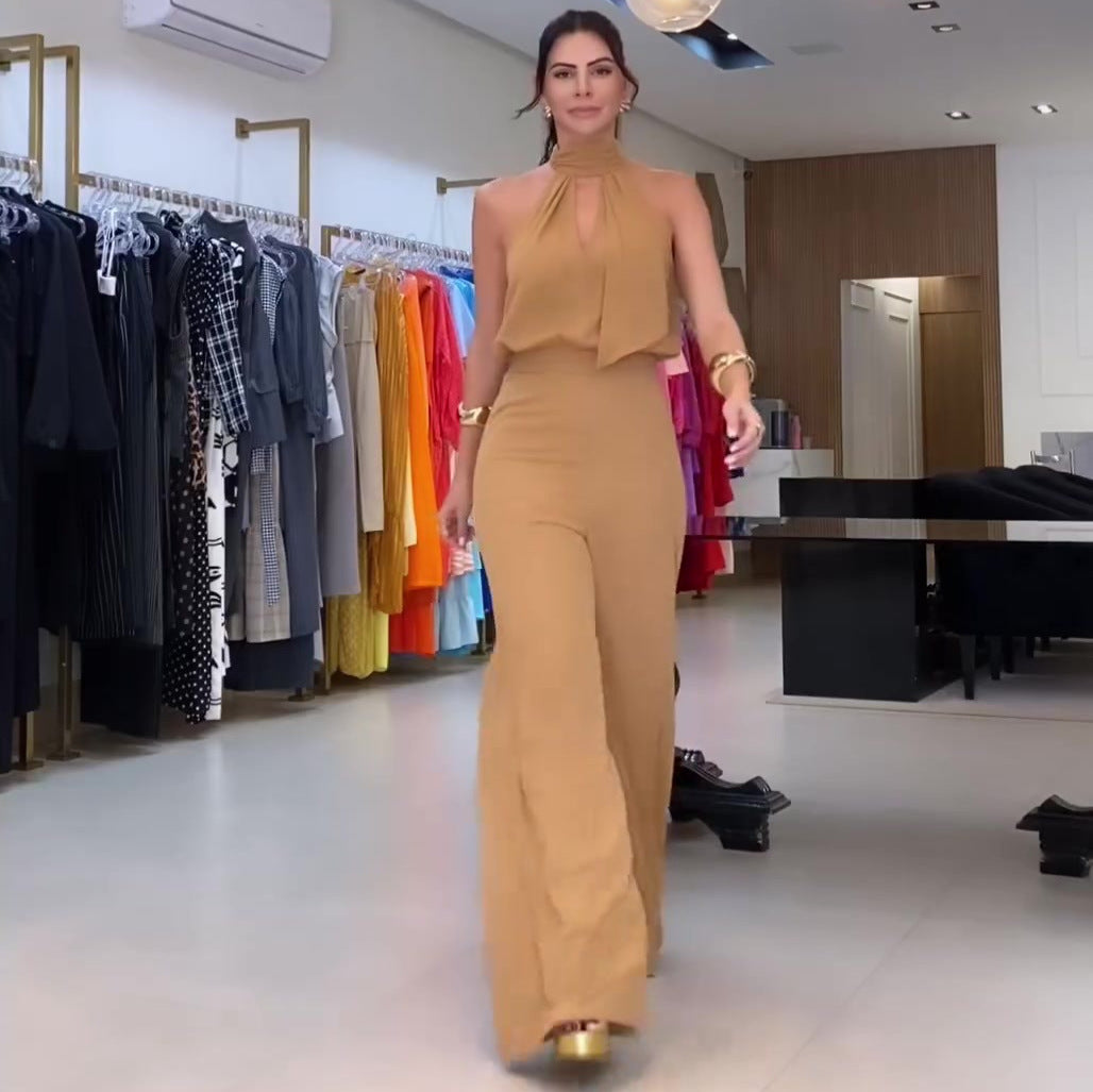 Selena - Chic Halter Jumpsuit