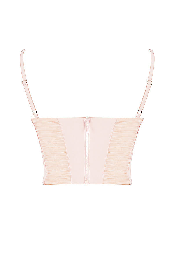 Helivienne - Peachy Gathered Korset met Romantische Details