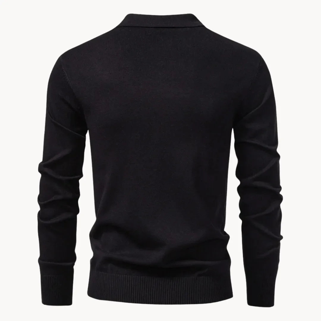 Heren Slim Fit Polo β Met Korte Rits, Geschikt voor Casual en Dagelijks Gebruik