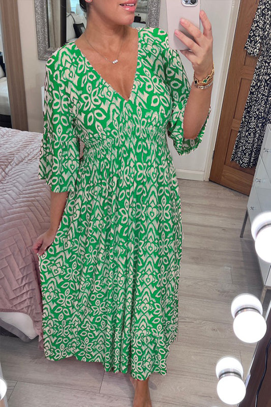 Solenne - Bohemian Floral Dress