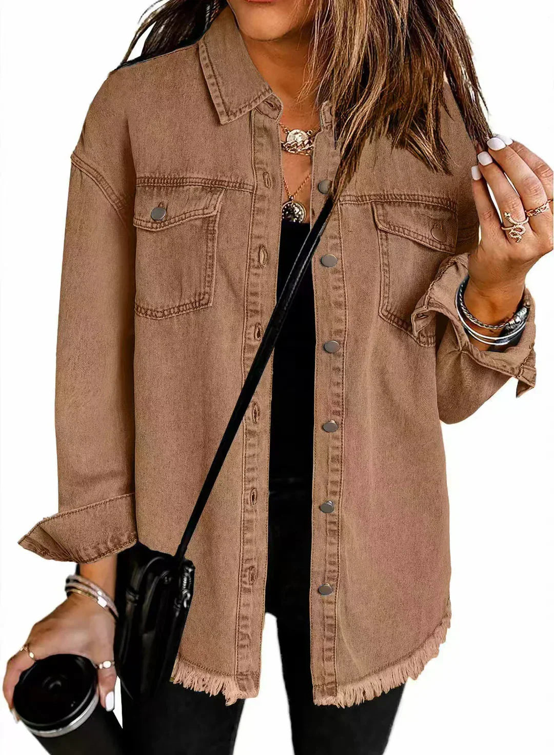 Denim Dames Jeansjack met Tijdloos Design – Perfect voor Dagelijks Gebruik